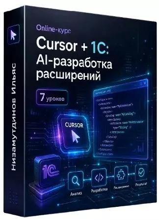 Ильяс Низамутдинов - Cursor + 1C: AI-разработка расширений (2026) Видеокурс