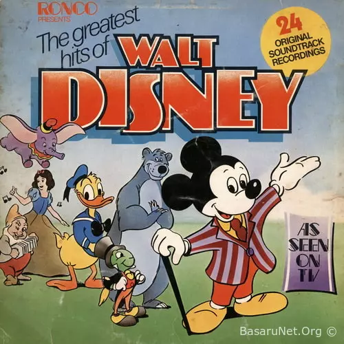 The Greatest Hits Of Walt Disney 24 Original Soundtrac Recordings (As Seen On TV) (1975) FLAC