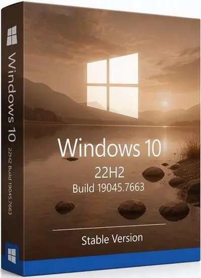 Windows 10 Pro 22H2 Build 19045.7663 Stable (RUS/2026)
