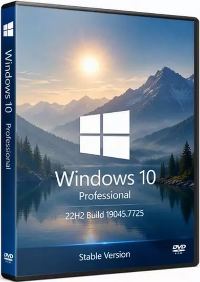 Windows 10 Pro 22H2 Build 19045.7725 Stable (RUS/2026)