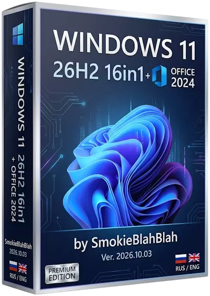 Windows 11 26H2 16in1 +/- Office 2024 by SmokieBlahBlah 2026.10.03 [Rus/Eng]
