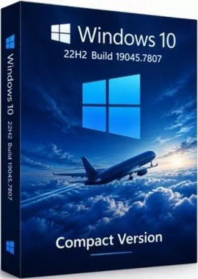 Windows 10 22H2 Build 19045.7807 Compact version (RUS/2026)