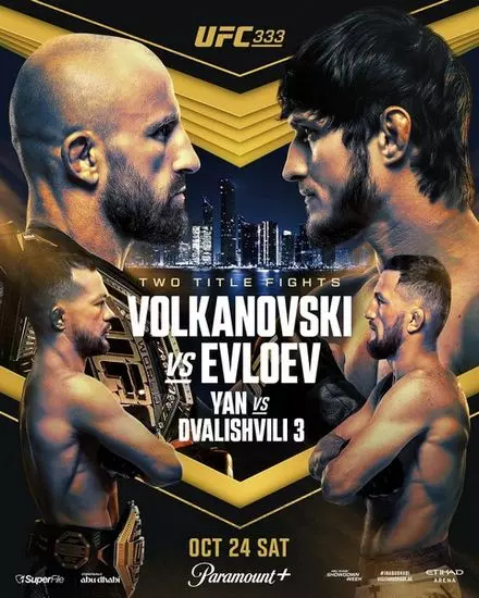 UFC 333: Волкановски vs Евлоев / UFC 333: Volkanovski vs. Evloev (2026) WEBRip 720p