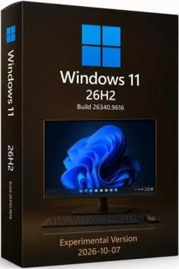 Windows 11 Pro 26H2 Build 26340.9616 от 07.10.2026 (RUS/2026)